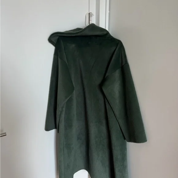 Free People Dark Green Mid-Length Coat - Picture 2 of 2